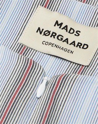 Poplinda Dana Skjorte - Shadow Pinstripe / Winery